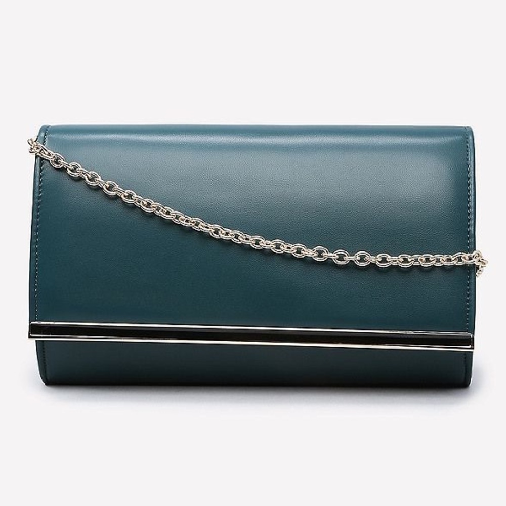 Bebe Enamel Trim Clutch